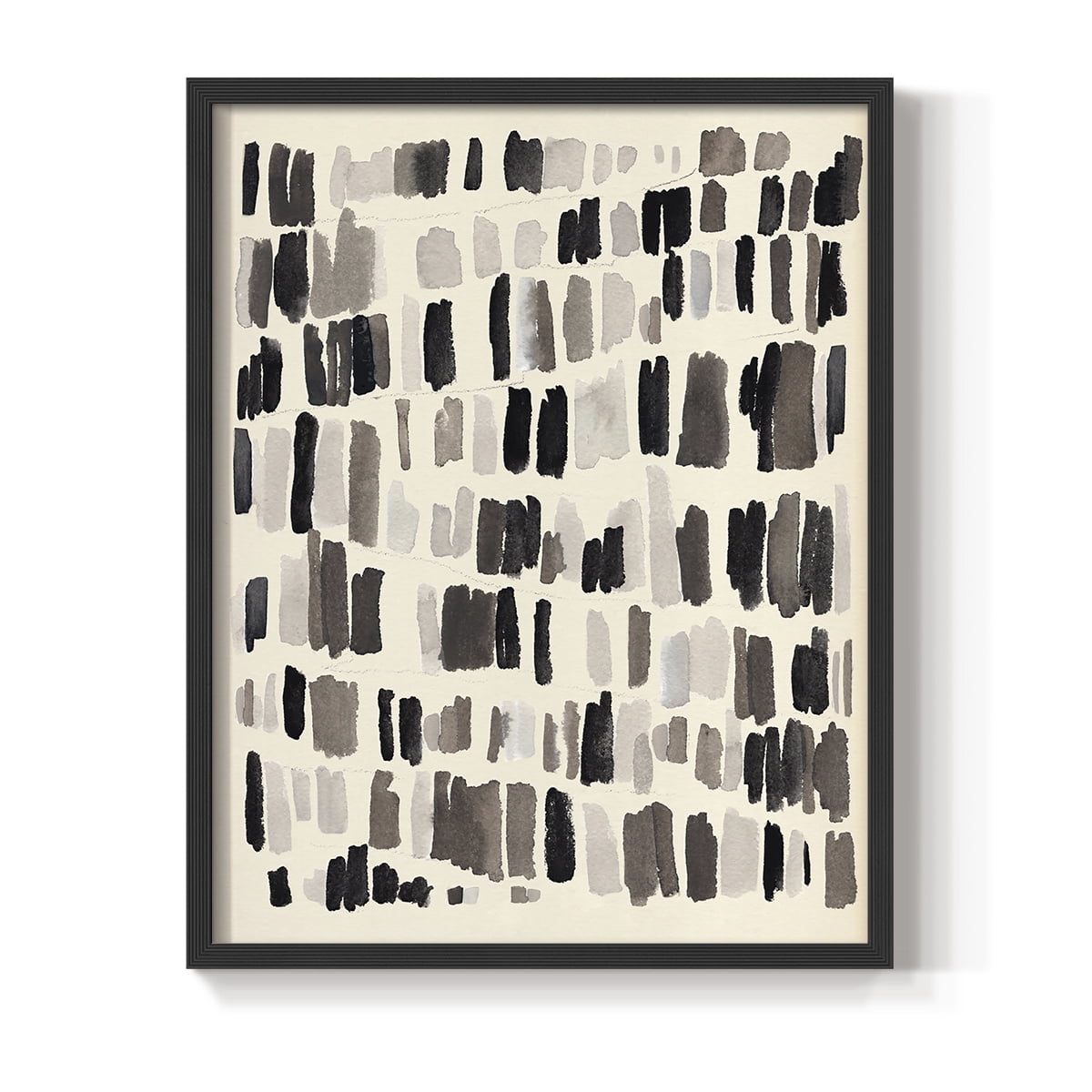Chalk and Flint I Framed Print in Black Solid Wood Framed Print No Nail Hanging
