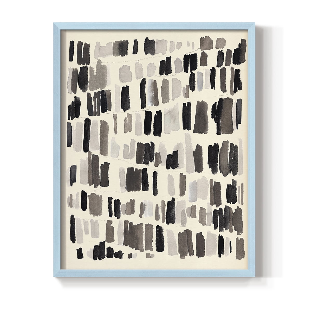 Chalk and Flint I Framed Print in Blue Solid Wood Framed Print No Nail Hanging