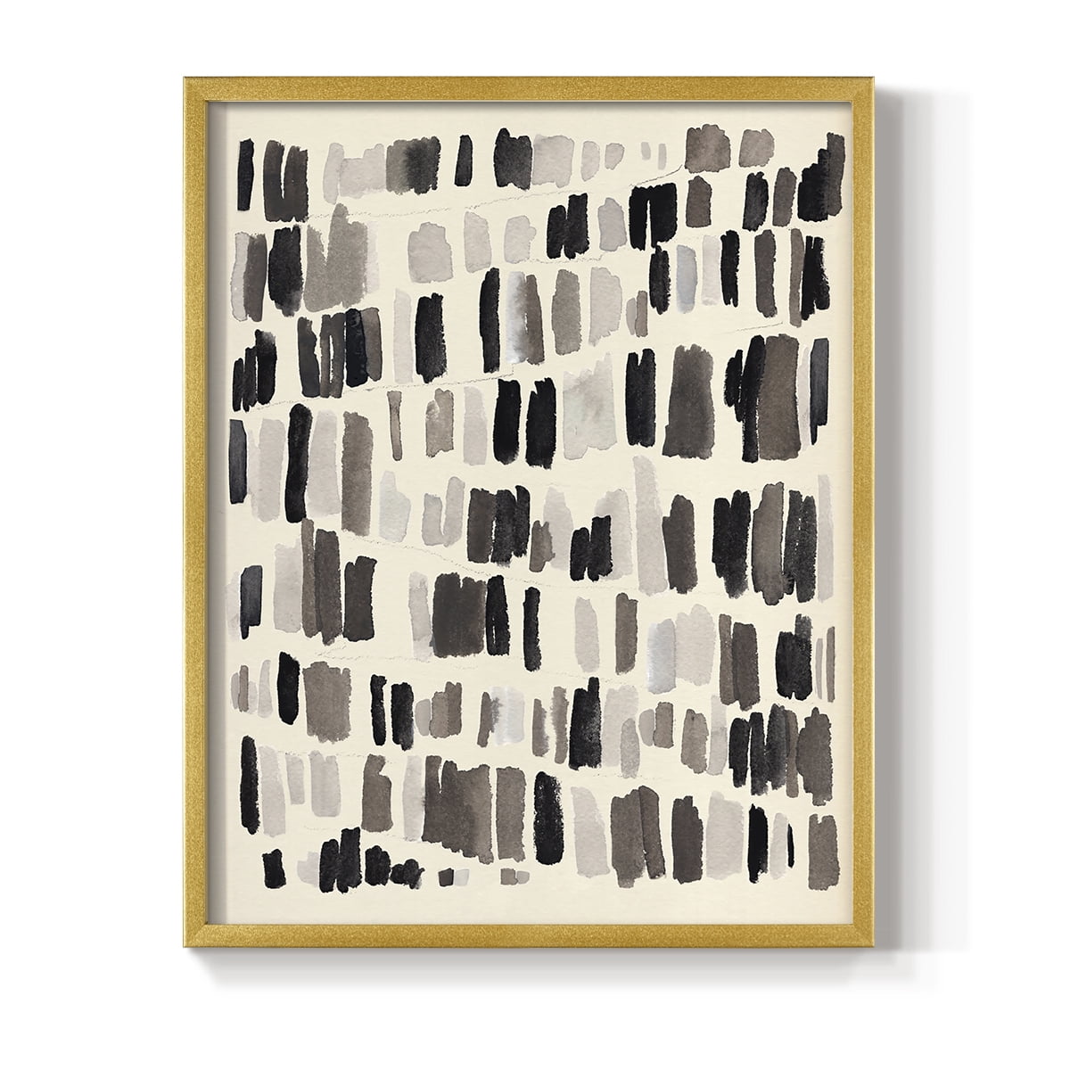 Chalk and Flint I Framed Print in Gold Solid Wood Framed Print No Nail Hanging