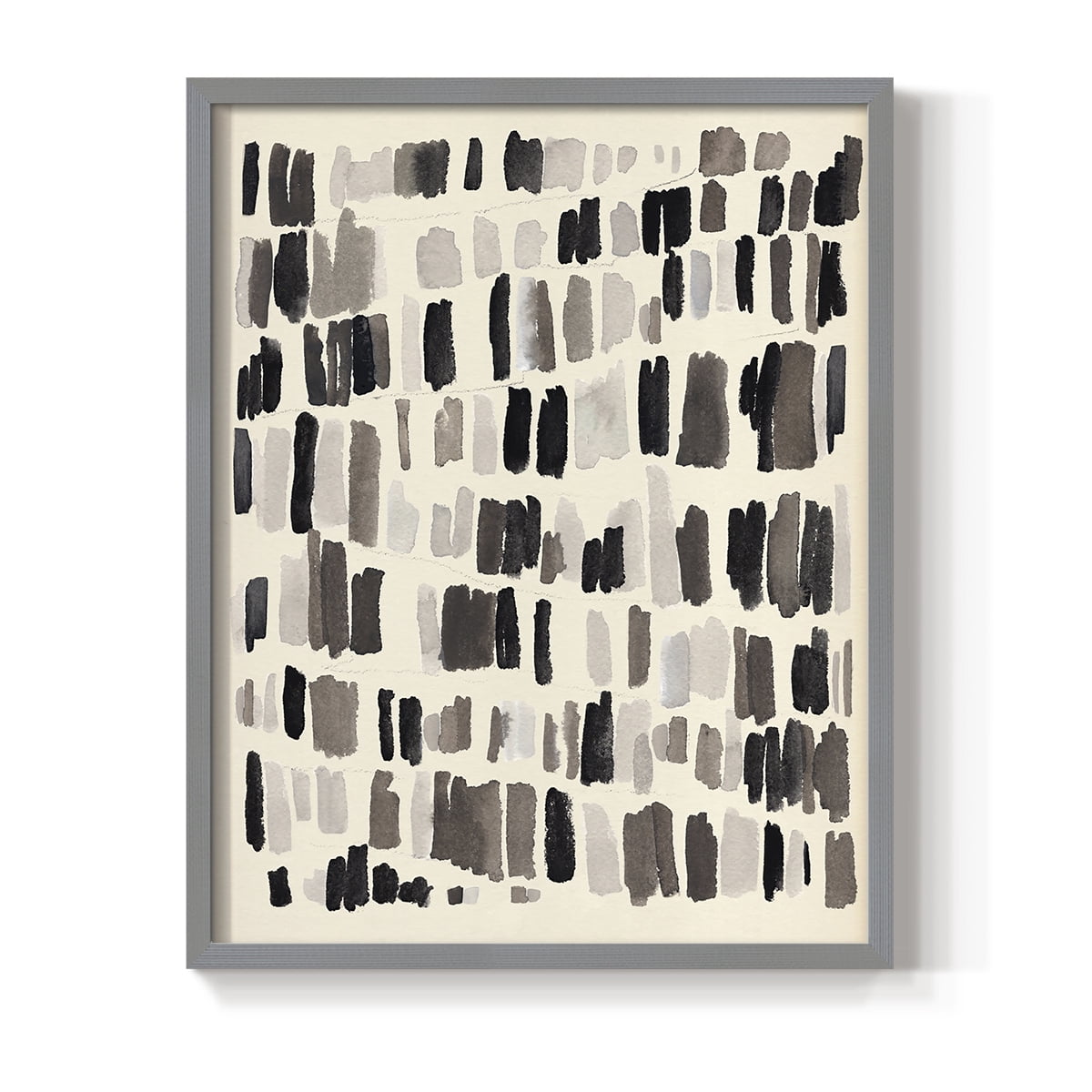 Chalk and Flint I Framed Print in Gray Solid Wood Framed Print No Nail Hanging