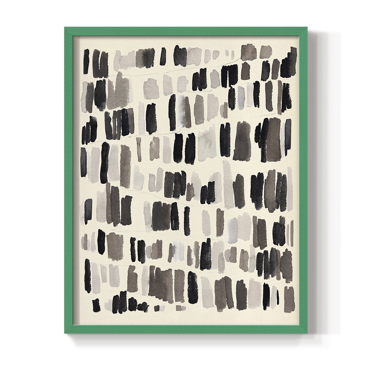 Chalk and Flint I Framed Print in Green Solid Wood Framed Print No Nail Hanging