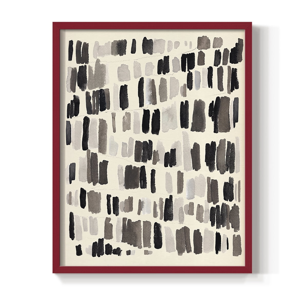 Chalk and Flint I Framed Print in Red Solid Wood Framed Print No Nail Hanging
