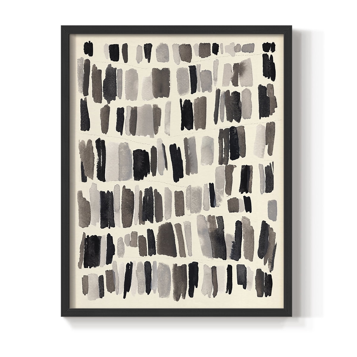 Chalk and Flint II Framed Print in Black Solid Wood Framed Print No Nail Hanging