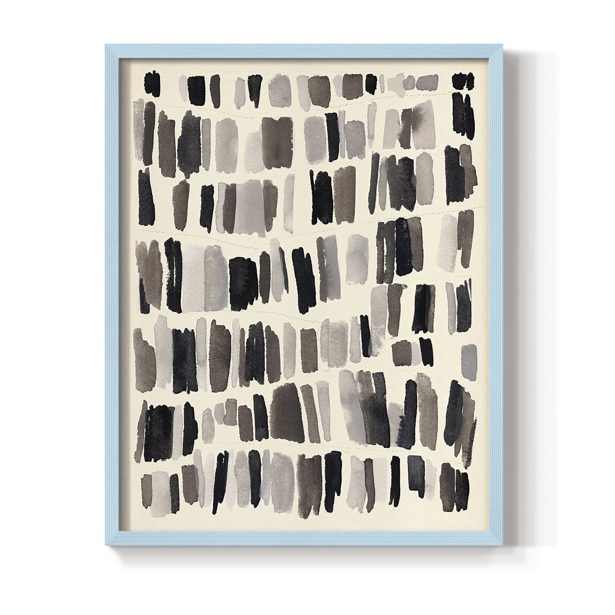 Chalk and Flint II Framed Print in Blue Solid Wood Framed Print No Nail Hanging