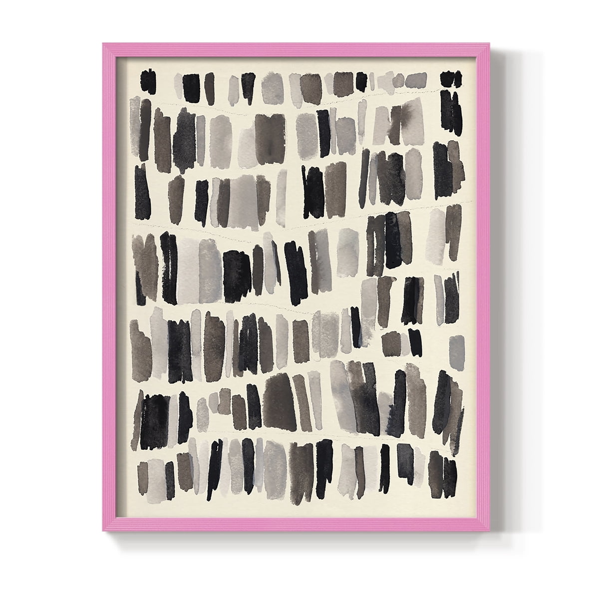 Chalk and Flint II Framed Print in Pink Solid Wood Framed Print No Nail Hanging