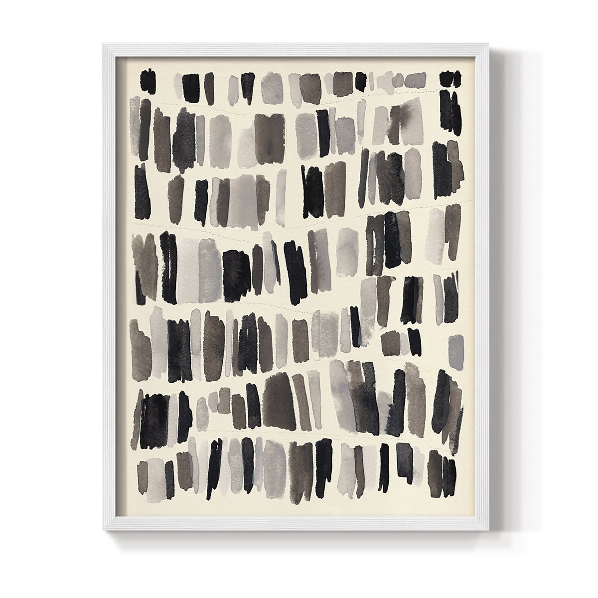 Chalk and Flint II Framed Print in White Solid Wood Framed Print No Nail Hanging