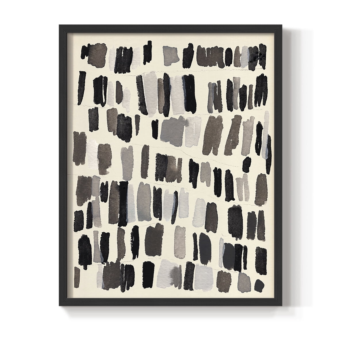 Chalk and Flint III Framed Print in Black Solid Wood Framed Print No Nail Hanging