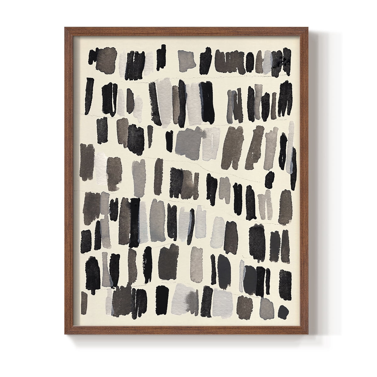 Chalk and Flint III Framed Print in Brown Solid Wood Framed Print No Nail Hanging