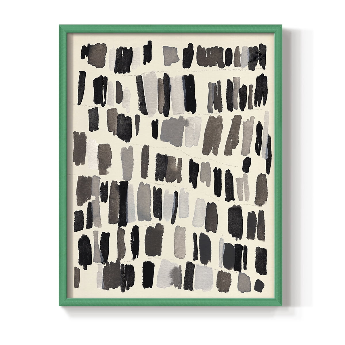 Chalk and Flint III Framed Print in Green Solid Wood Framed Print No Nail Hanging