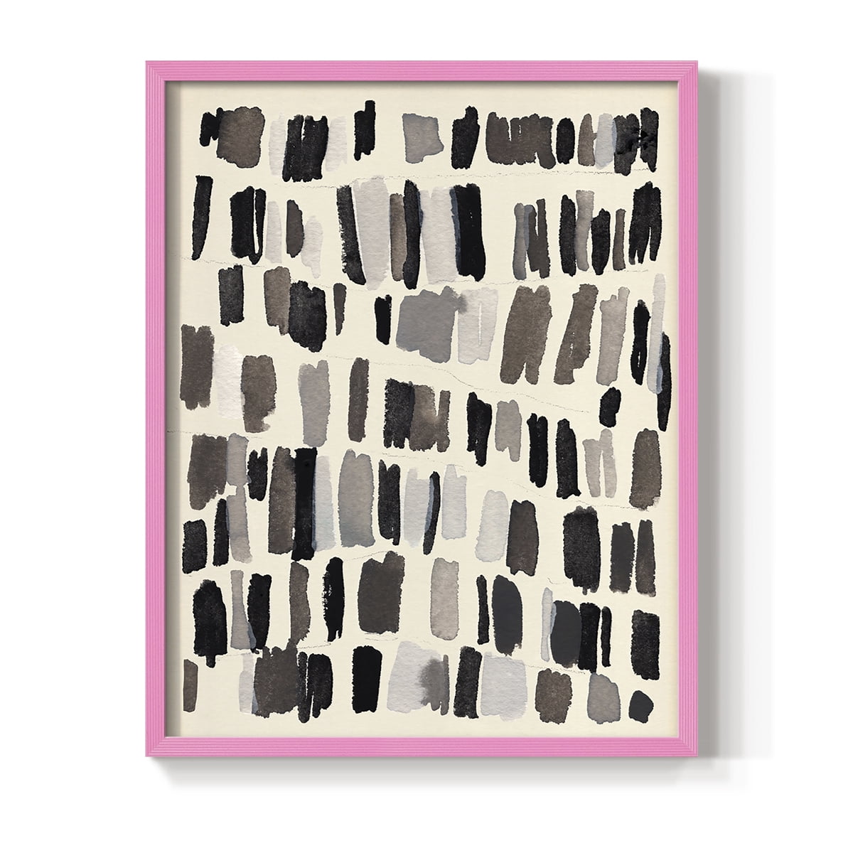 Chalk and Flint III Framed Print in Pink Solid Wood Framed Print No Nail Hanging
