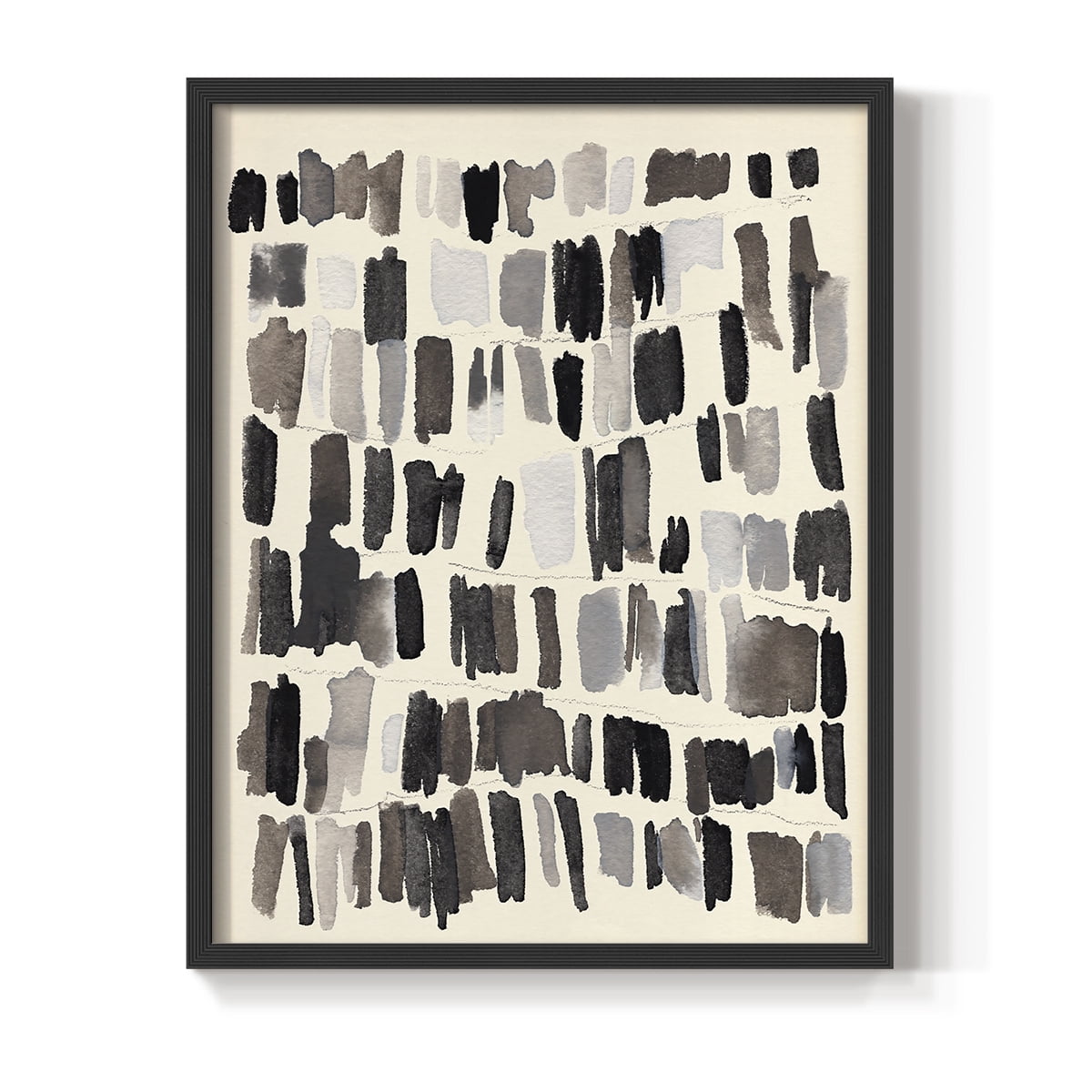 Chalk and Flint IV Framed Print in Black Solid Wood Framed Print No Nail Hanging