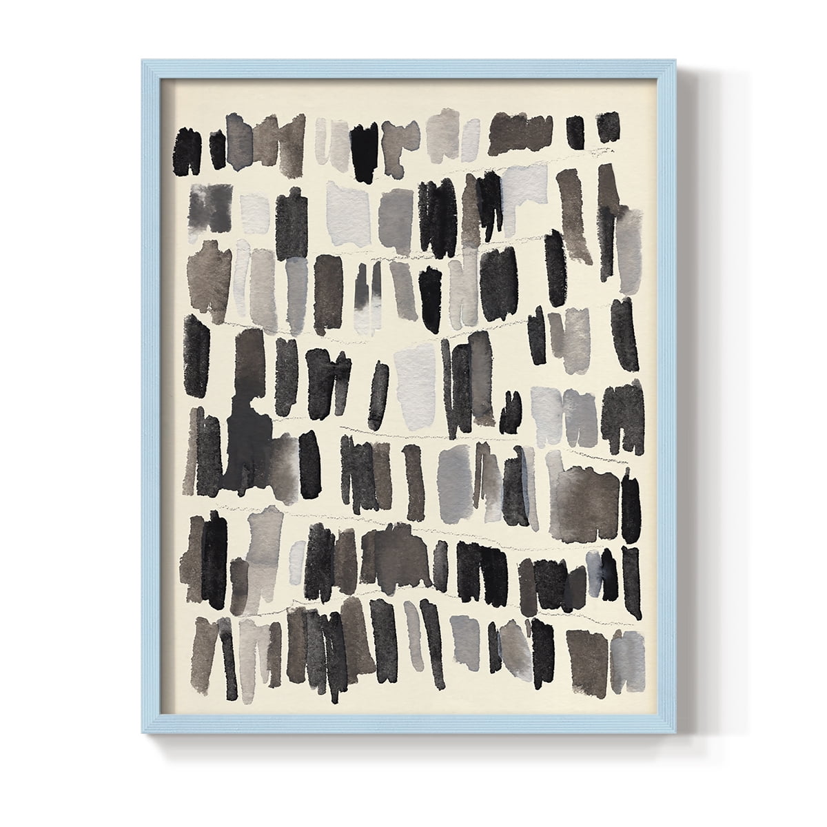 Chalk and Flint IV Framed Print in Blue Solid Wood Framed Print No Nail Hanging
