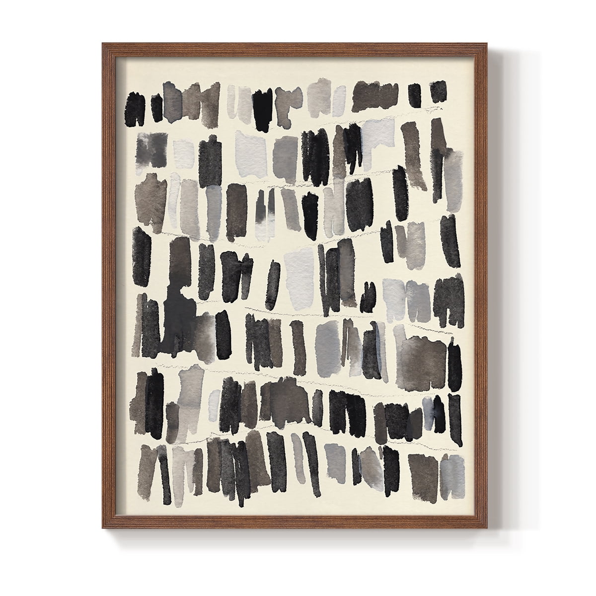 Chalk and Flint IV Framed Print in Brown Solid Wood Framed Print No Nail Hanging