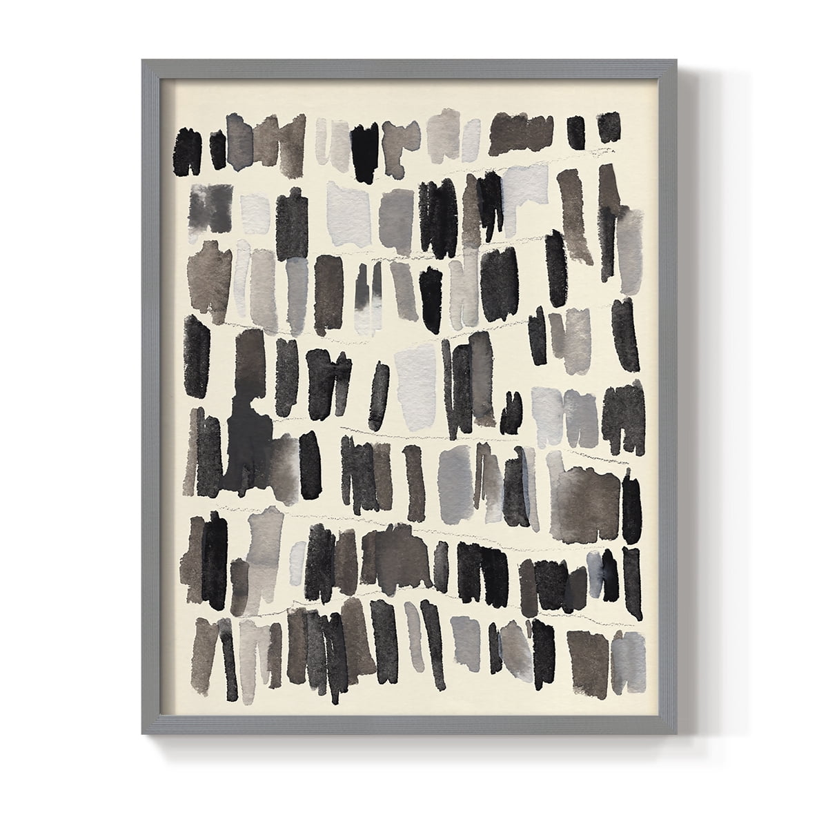 Chalk and Flint IV Framed Print in Gray Solid Wood Framed Print No Nail Hanging