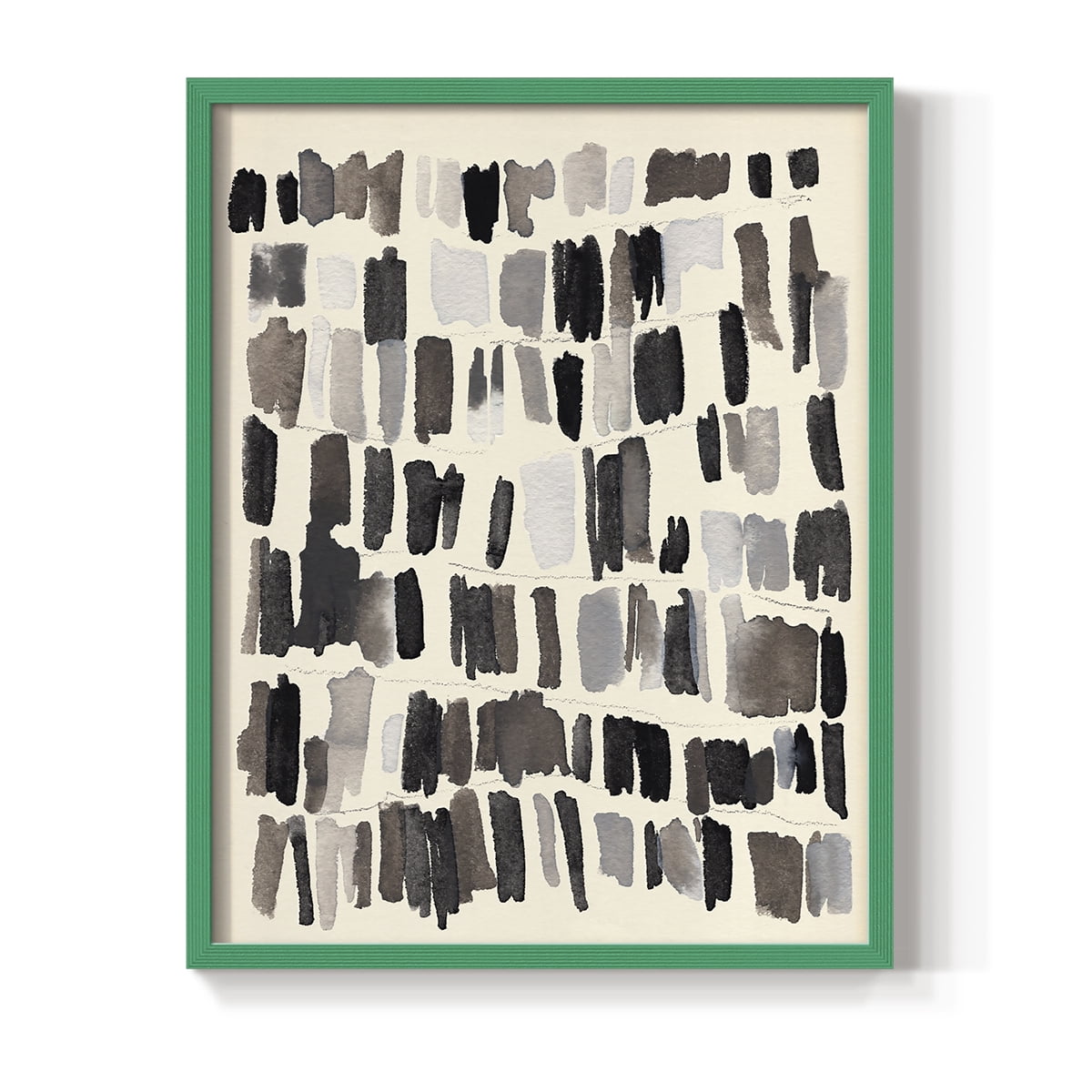 Chalk and Flint IV Framed Print in Green Solid Wood Framed Print No Nail Hanging