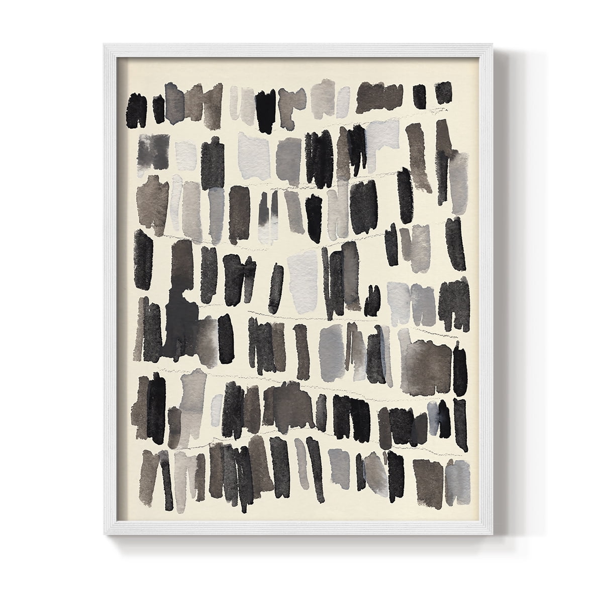 Chalk and Flint IV Framed Print in White Solid Wood Framed Print No Nail Hanging