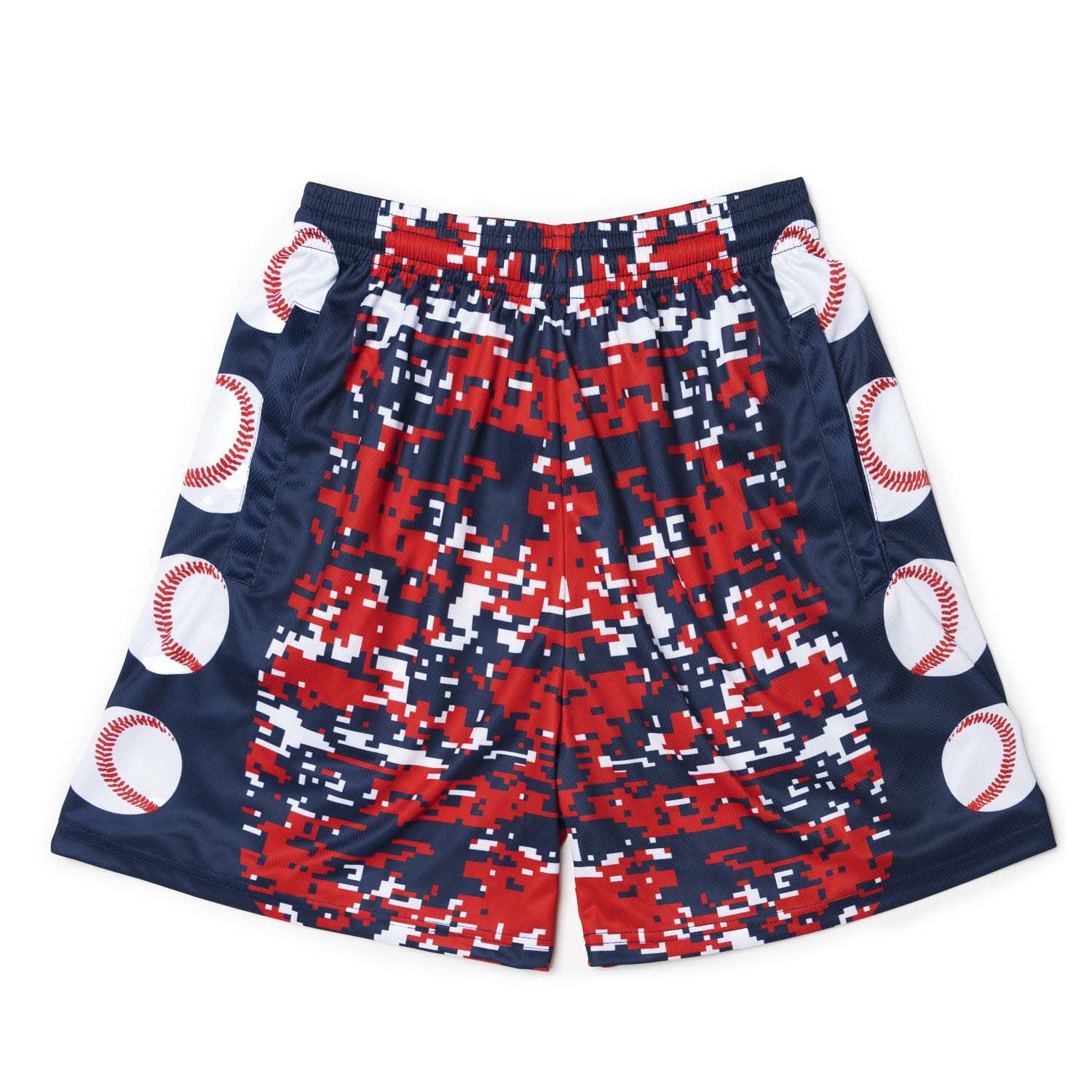 ChalkTalk SPORTS Baseball Athletic Shorts Patriotic Digital Camo