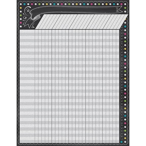 Chalkboard Brights Incentive Chart - 6 Each
