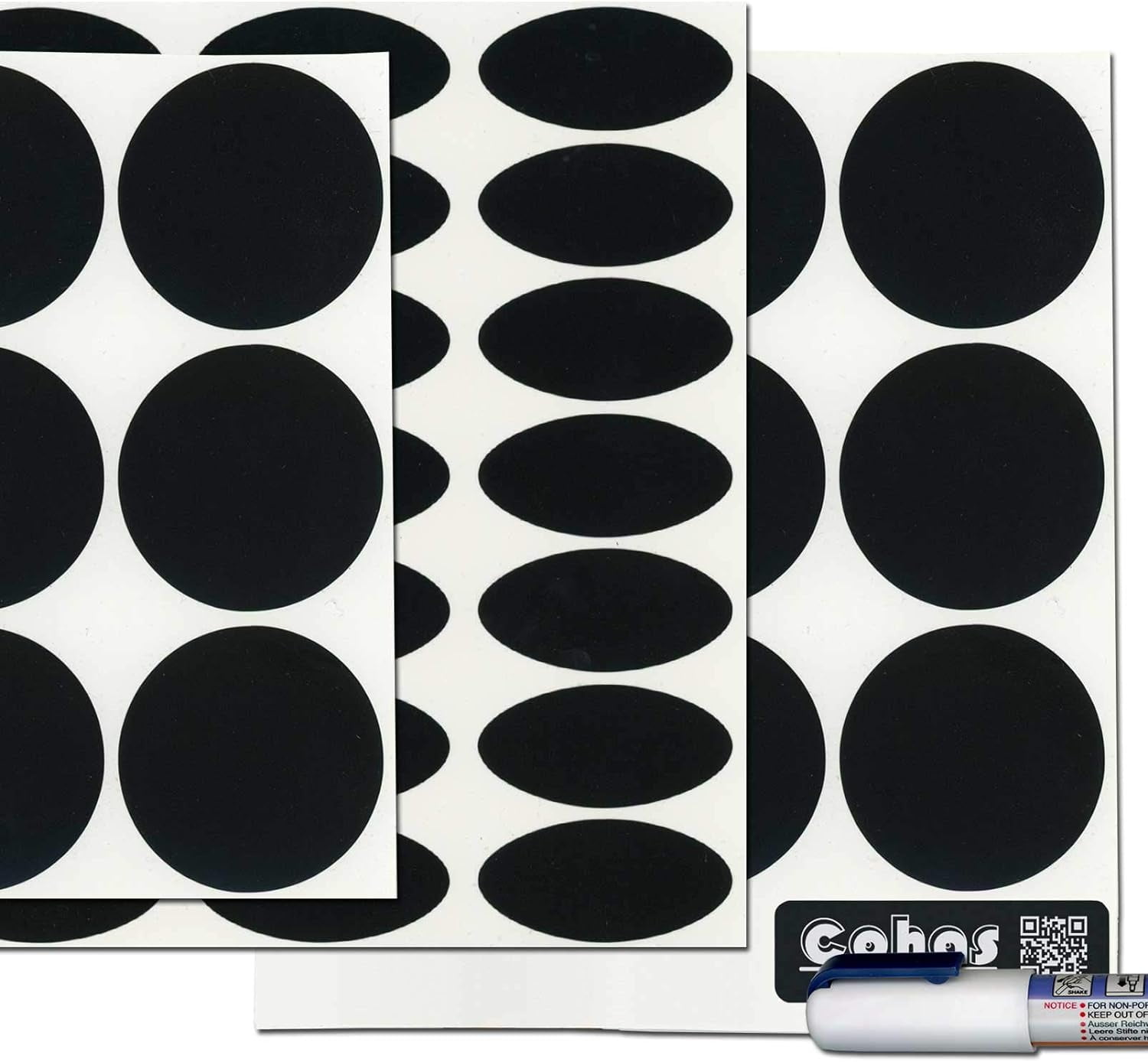 Chalkboard Combo Pack for Small 4 Ounce Jelly Jars includes Liquid