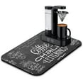 thumbnail image 1 of Chalkboard Design Coffee Maker Mat Diatom Mud Made, Absorbent, Waterproof - Safeguard Countertops From Spills & Stains, 19.5x12in, 1 of 7