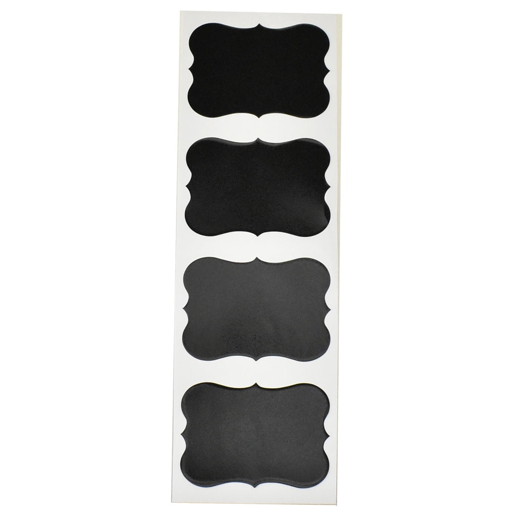 Two Bracket Sticker Chalkboard Fancy Bracket Label Stickers, 3-3/4-Inch x 2-1/2-Inch, 4 ...
