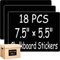 thumbnail image 1 of Chalkboard Labels 7.5×5.5inch Extra Large Waterproof Rectangles Chalkboard Stickers 18Pcs, 1 of 7