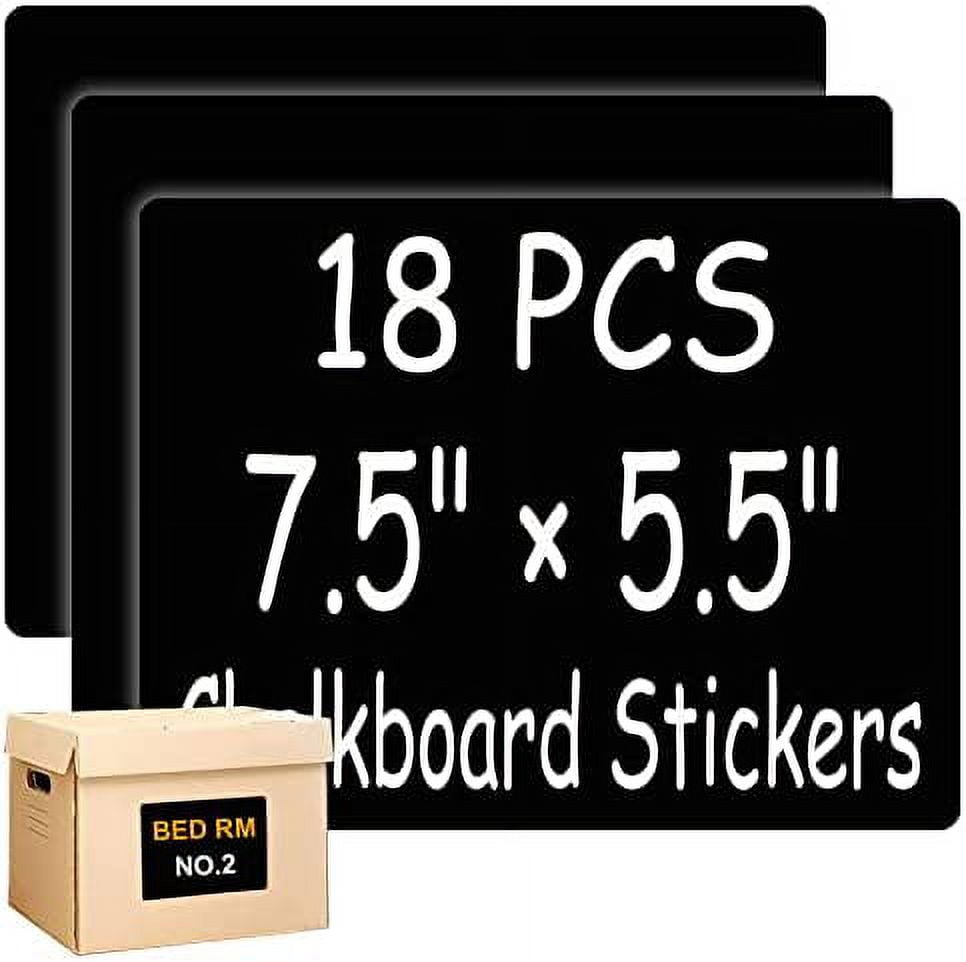 Black Peel & Stick Fancy Oval Writeable Chalkboard Labels 10 Pack