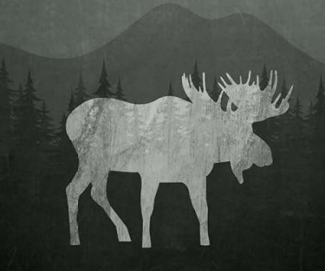 Chalkboard Moose Canvas Art - Tara Moss (20 x 24)