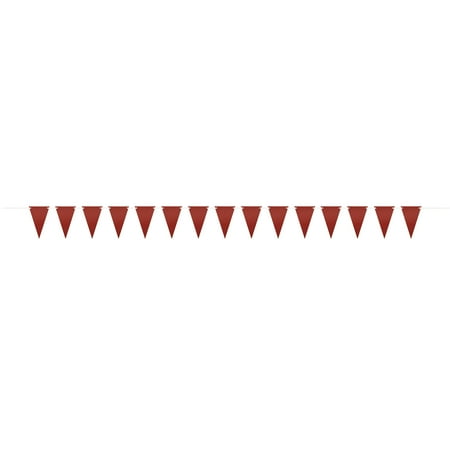 Chalkboard Paper Pennant Banner, Red, 9ft