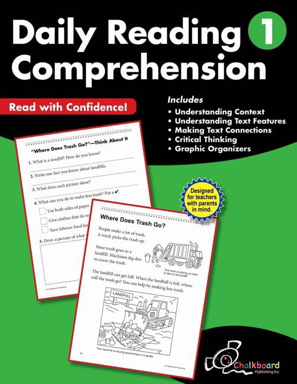 Chalkboard Publishing Workbooks Daily Reading Comprehension Grade 1 ...