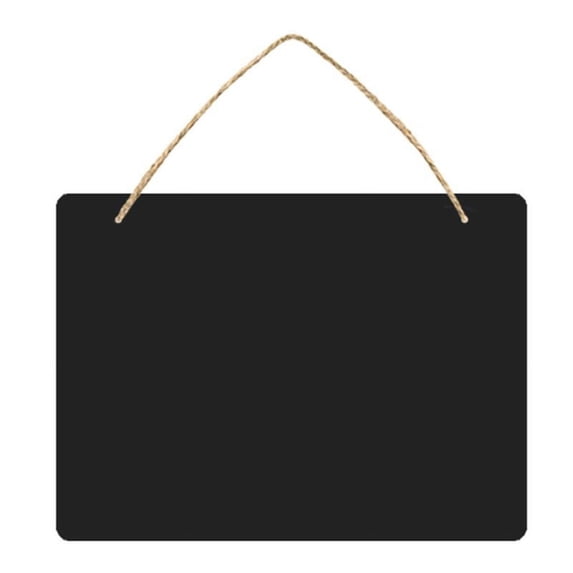 Chalkboard Sign Hanging, Double-Sided Erasable Message Board, Small Hanging Liquid Chalkboard Signs with Hanging String for Wedding, Bar, Cafe, Restaurant