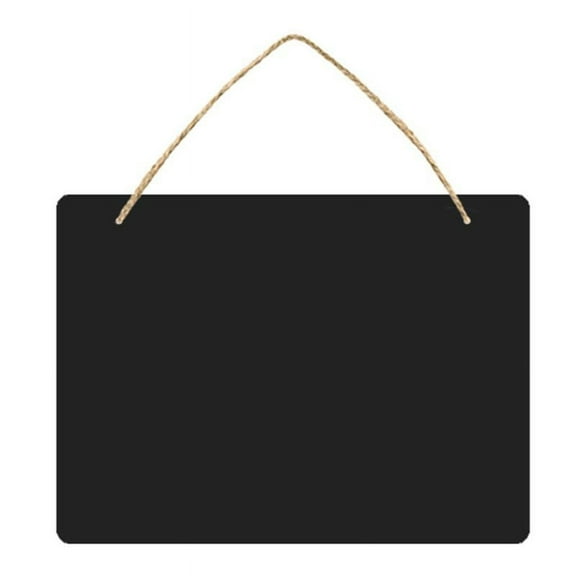 Chalkboard Sign Hanging, Double-Sided Erasable Message Board, Small Hanging Liquid Chalkboard Signs with Hanging String for Wedding, Bar, Cafe, Restaurant