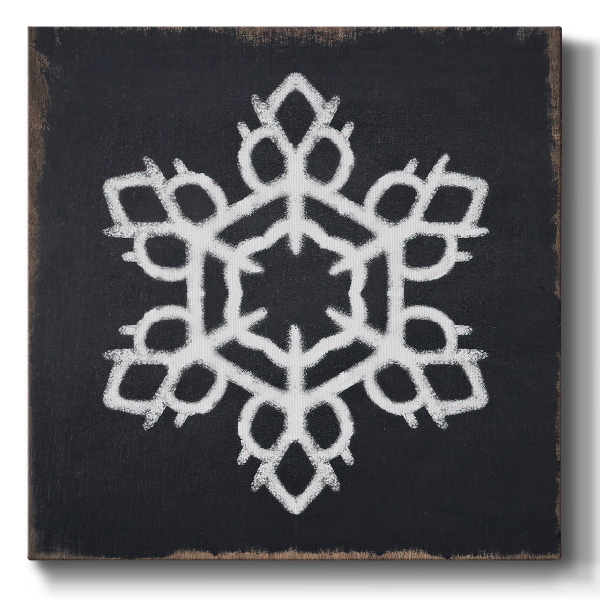 Chalkboard Snowflake II- Gallery Wrapped Canvas