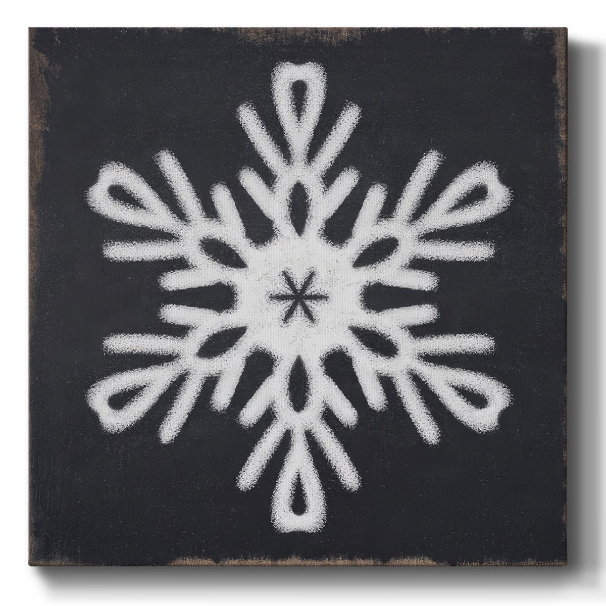 Chalkboard Snowflake III- Gallery Wrapped Canvas