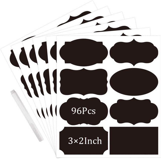 Chalkboard Stickers Reusable and Waterproof Blackboard Storage