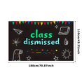 thumbnail image 1 of Chalkboard Style Class Dismissed Banner Party Decorations Background Backdrop for School Events Graduation Parties Photo Props Classroom Celebrations, 1 of 7