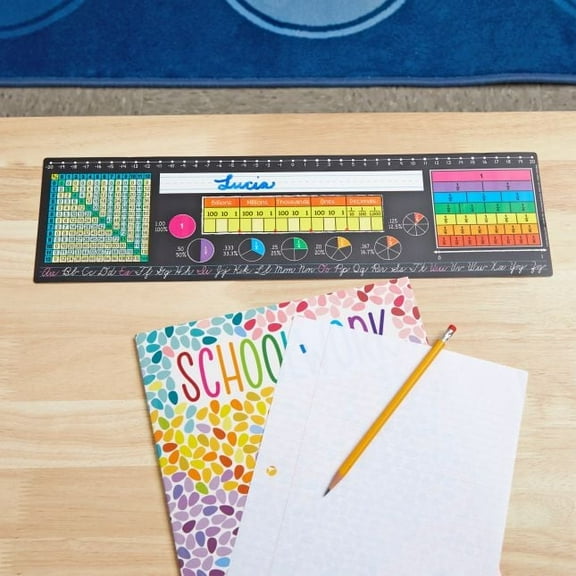 Chalkboard-Style Grades 3-5 Self-Adhesive Vinyl Desktop Helpers - Set Of 24