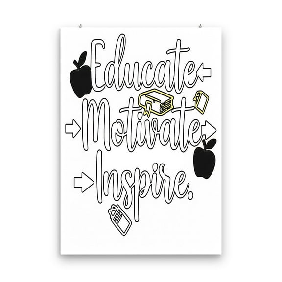 Chalkboard Style Poster - Wall Decor for Classroom