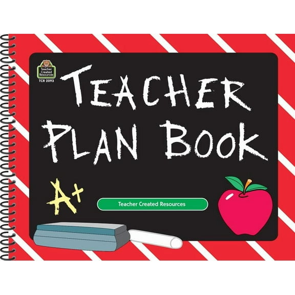 Chalkboard Teacher Plan Book, (Paperback)