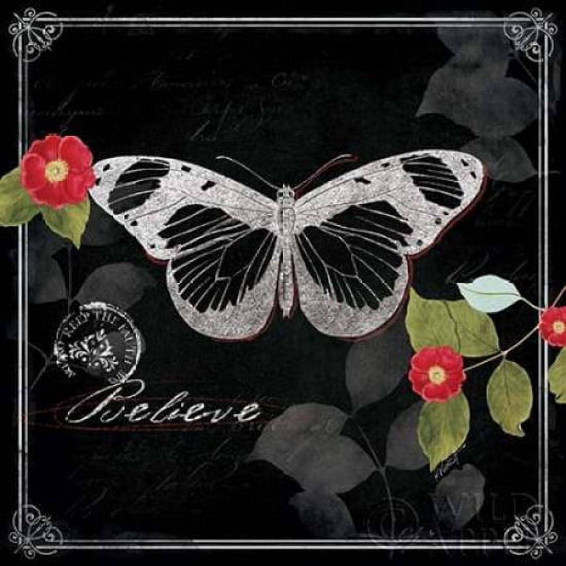Chalkboard Wings II Canvas Art - Katie Pertiet (24 x 24)