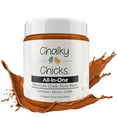 thumbnail image 1 of Chalky Chicks 4 Fl Oz Matte Acorn Orange Chalk Paint for Furniture Without Sanding - No Prep Furniture Paint No Sanding All in One for Crafts, Wood, Cabinet, Walls, Metal, Dresser, Farmhouse, 1 of 9