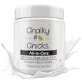 thumbnail image 1 of Chalky Chicks 8 Fl Oz Matte CottonTail White Chalk Paint for Furniture Without Sanding - No Prep Furniture Paint No Sanding All in One for Crafts, Wood, Cabinet, Walls, Metal, Dresser, Farmhouse, 1 of 9