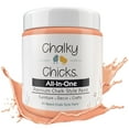 thumbnail image 1 of Chalky Chicks 8 Fl Oz Matte Gingers Blush Pink (Blush/Orange) Chalk Paint for Furniture Without Sanding - No Prep Furniture Paint No Sanding All in One for Crafts, Wood,Walls, Cabinet, Metal, Dresser, 1 of 9