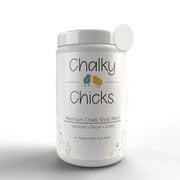 Chalky Chicks Premium Chalk Style Paint for Furniture, Home Decor & DIY Crafts – Eco Friendly – No Sanding, No Primer Needed – Multi Surface Paint – Hail (White) – 32 oz – Made in the USA
