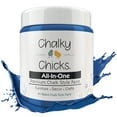 thumbnail image 1 of Chalky Chicks 16 Fl Oz Matte Denim (Navy Blue) Chalk Paint for Furniture Without Sanding - No Prep Furniture Paint No Sanding All in One for Crafts, Wood, Walls, Cabinet, Metal, Dresser, Farmhouse, 1 of 9
