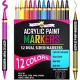 thumbnail image 1 of Chalky Crown Acrylic Markers 12 Pack, 1 of 4
