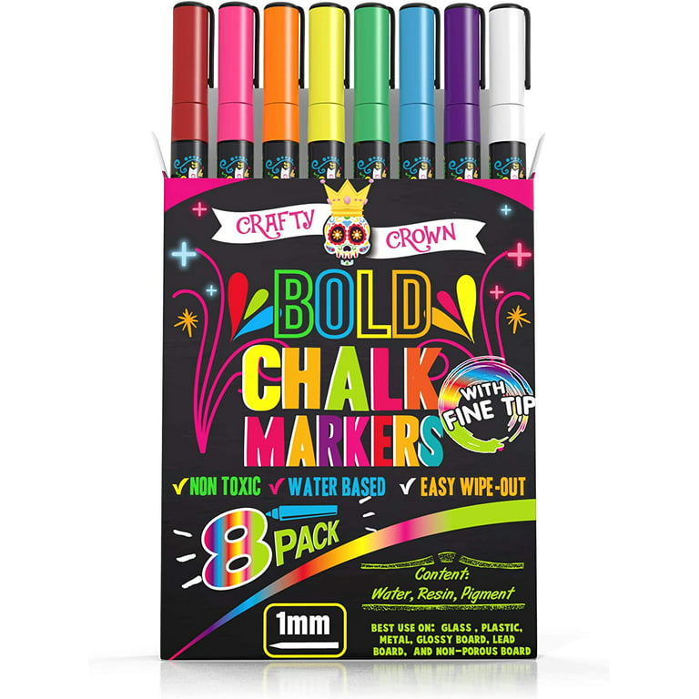 8 pack chalk marker pen dry