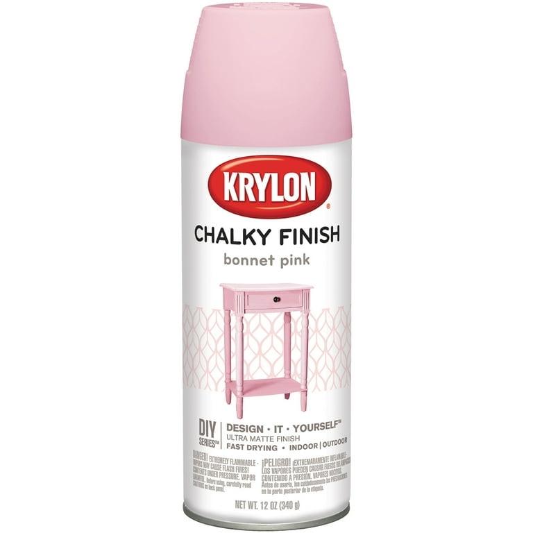 Chalky Finish Aerosol Spray Paint 12oz-Bonnet Pink