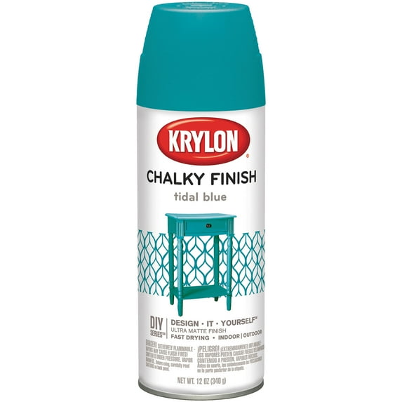 Chalky Finish Aerosol Spray Paint 12oz-Tidal Blue