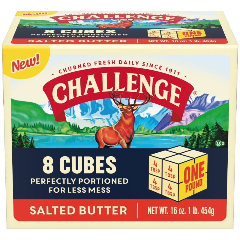 Challenge Salted Butter Cubes, 16 oz, 8 Cubes